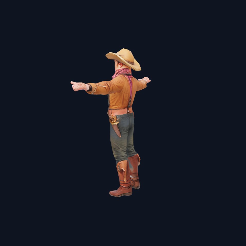 Western Cowboy Outfit model pack