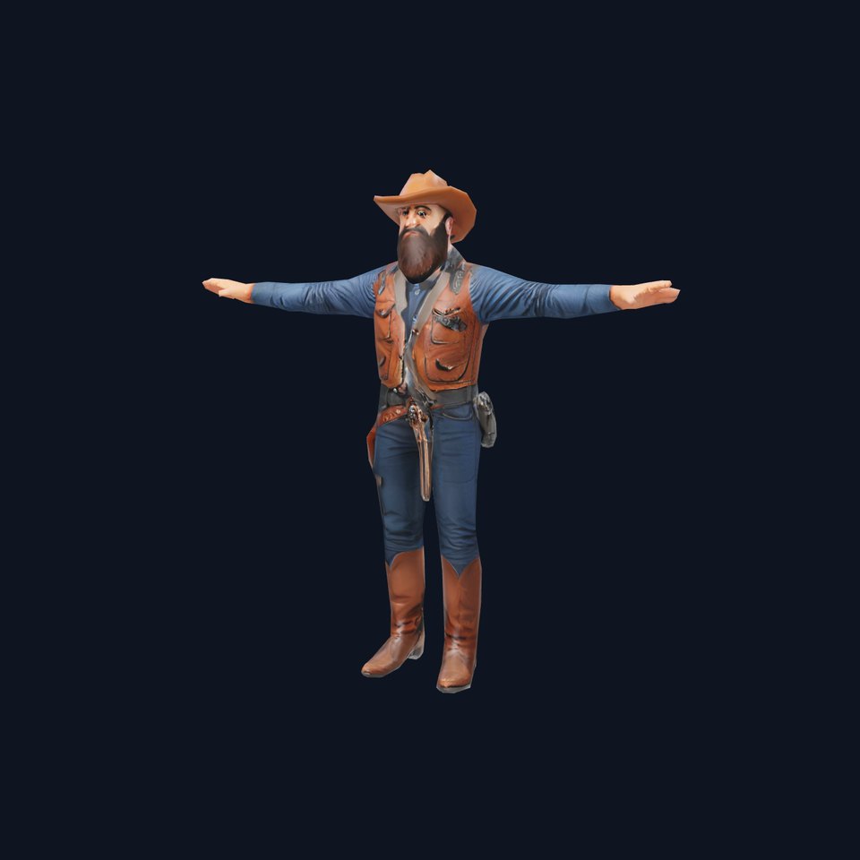 Wild West Cowboy model pack