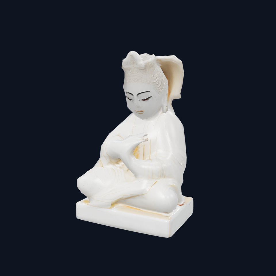 Serene Buddha Sculpture model pack