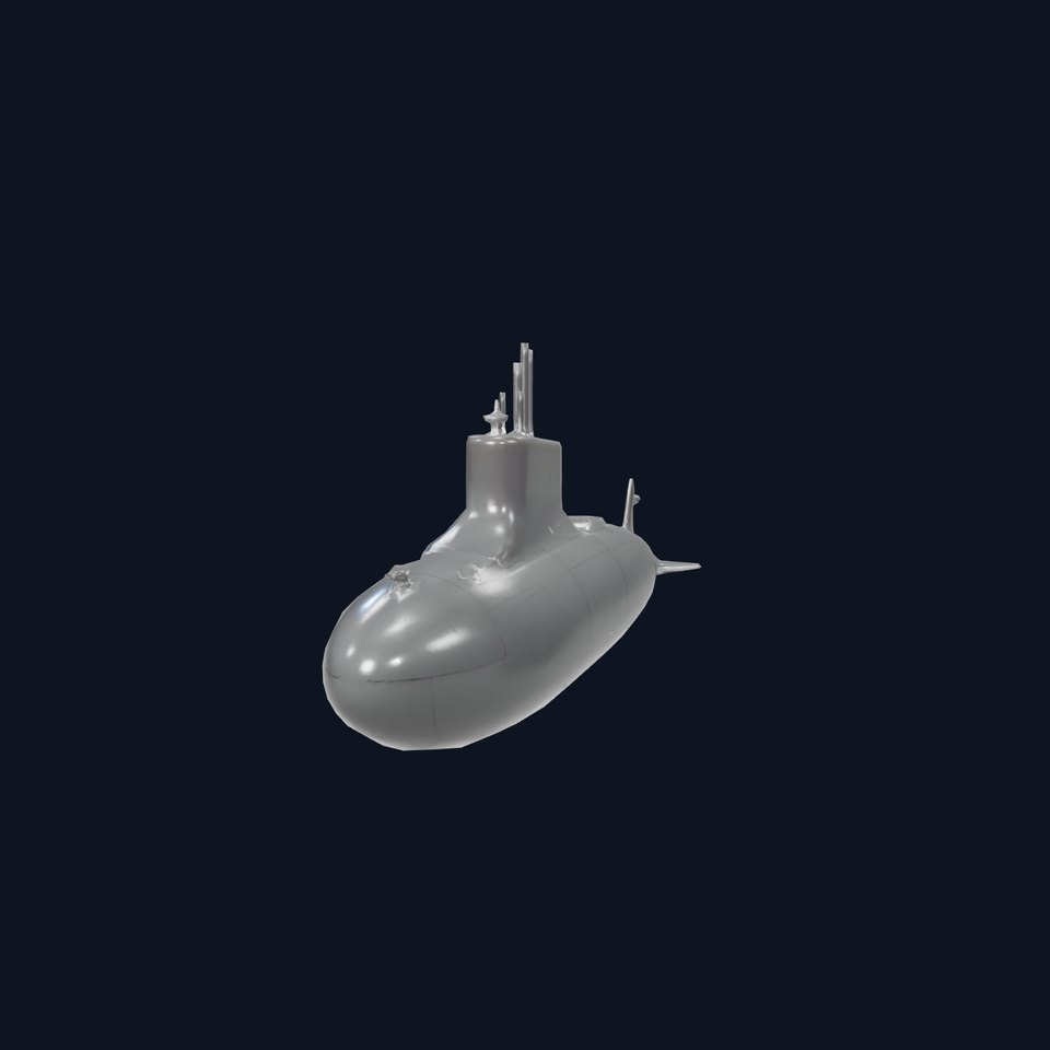 Stealth Submarine Black model pack