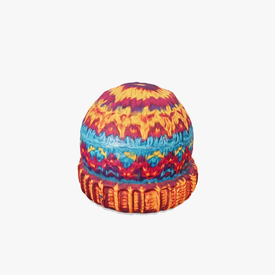 Vibrant Knit Beanie model pack