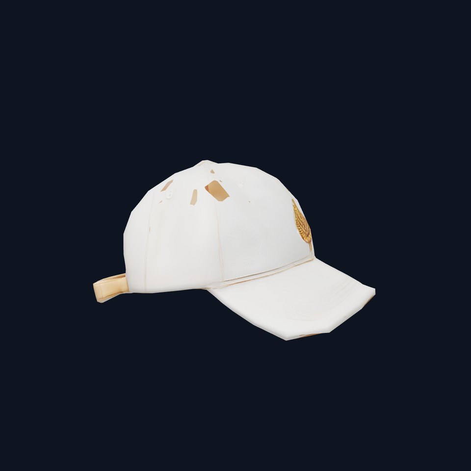 Cream Feather Cap model pack