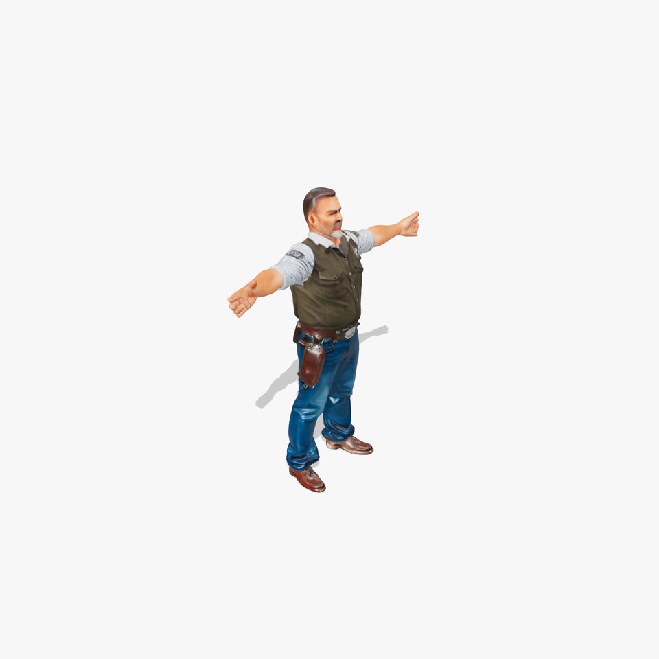 Sheriff Uniform Character model pack