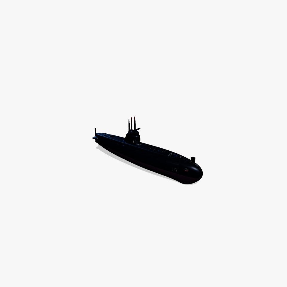 Stealth Naval Submarine model pack