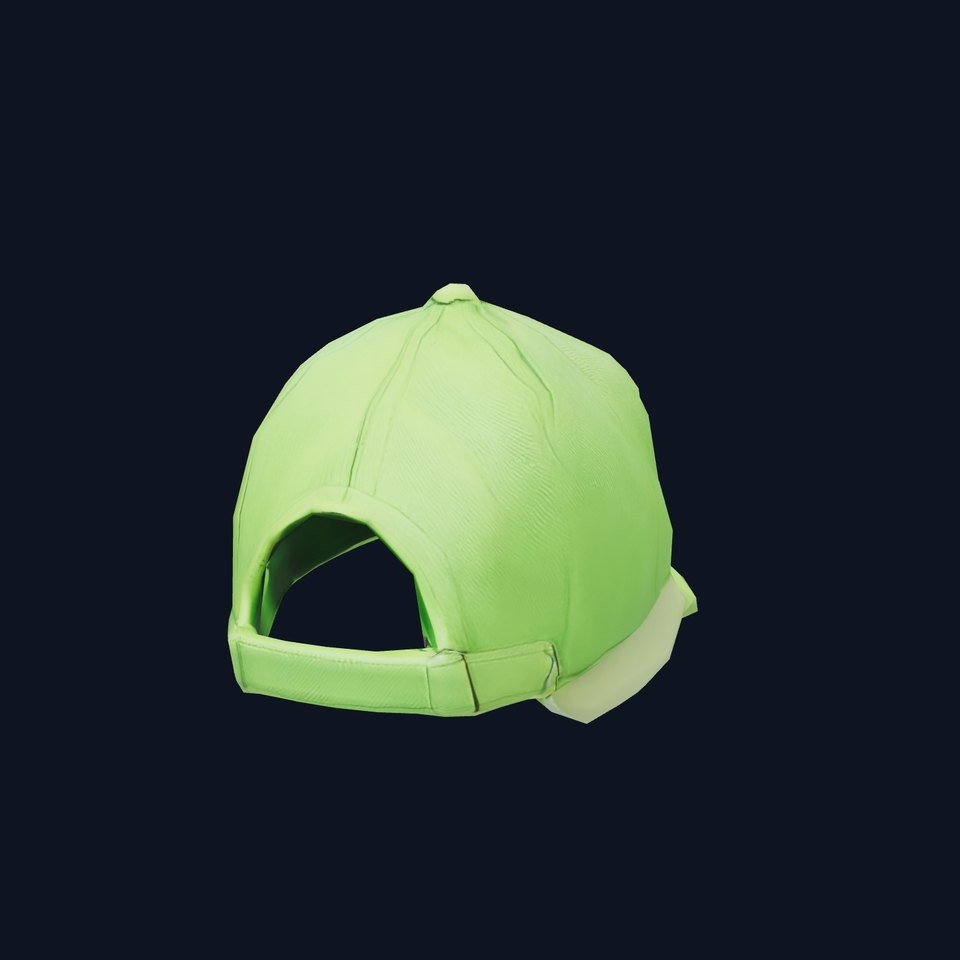 Neon Green Cap model pack