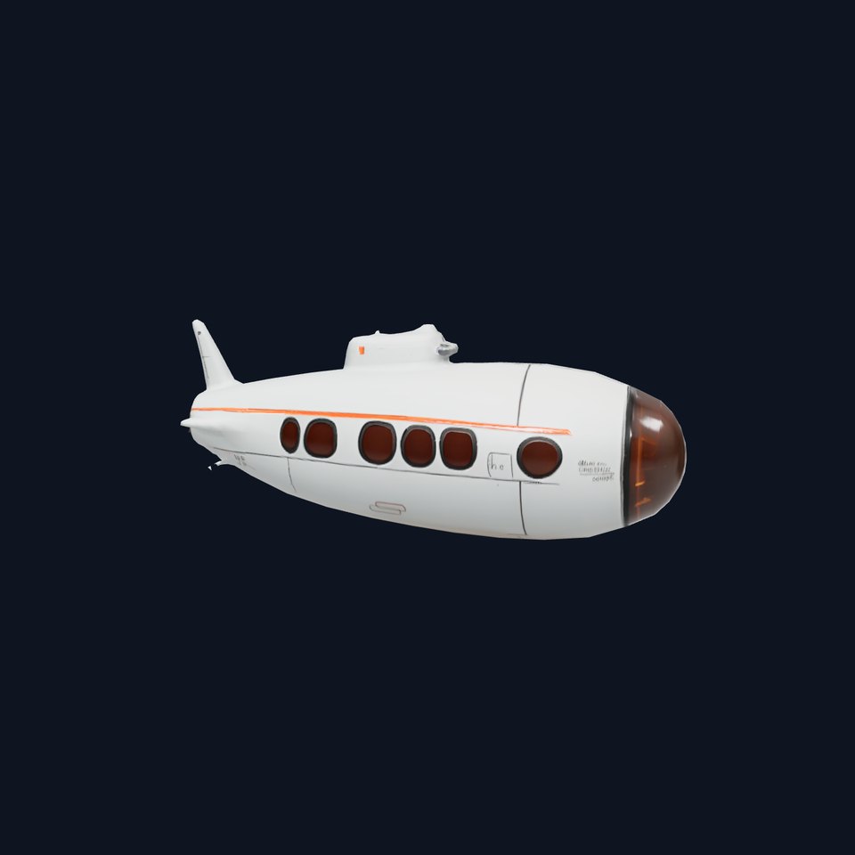 Futuristic Submarine model pack