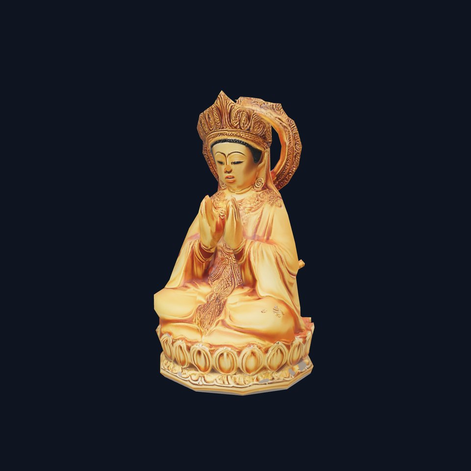Golden Buddha Statue model pack