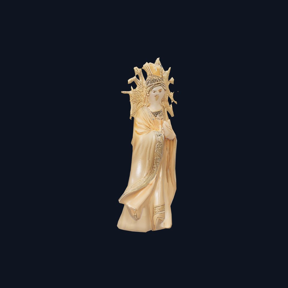 Golden Angelic Statue model pack