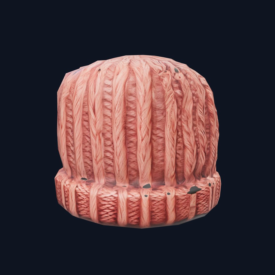 Cozy Knit Hat model pack