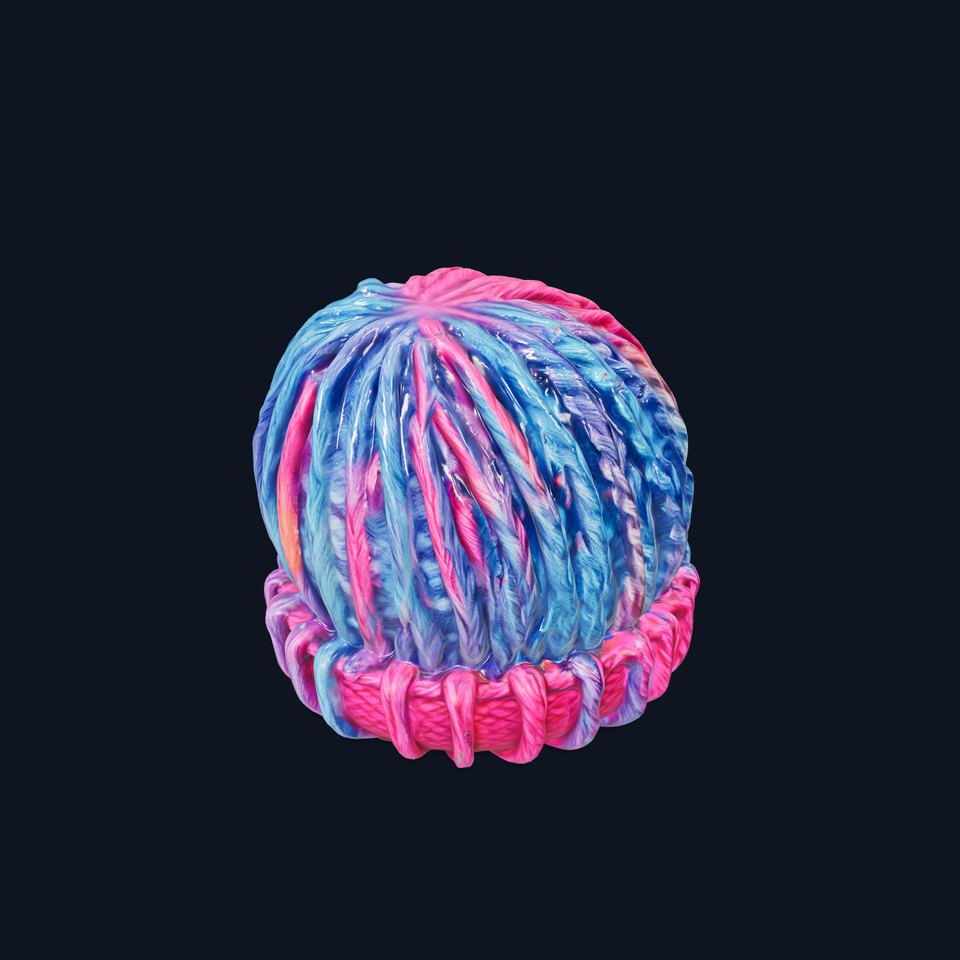 Vivid Knit Beanie model pack