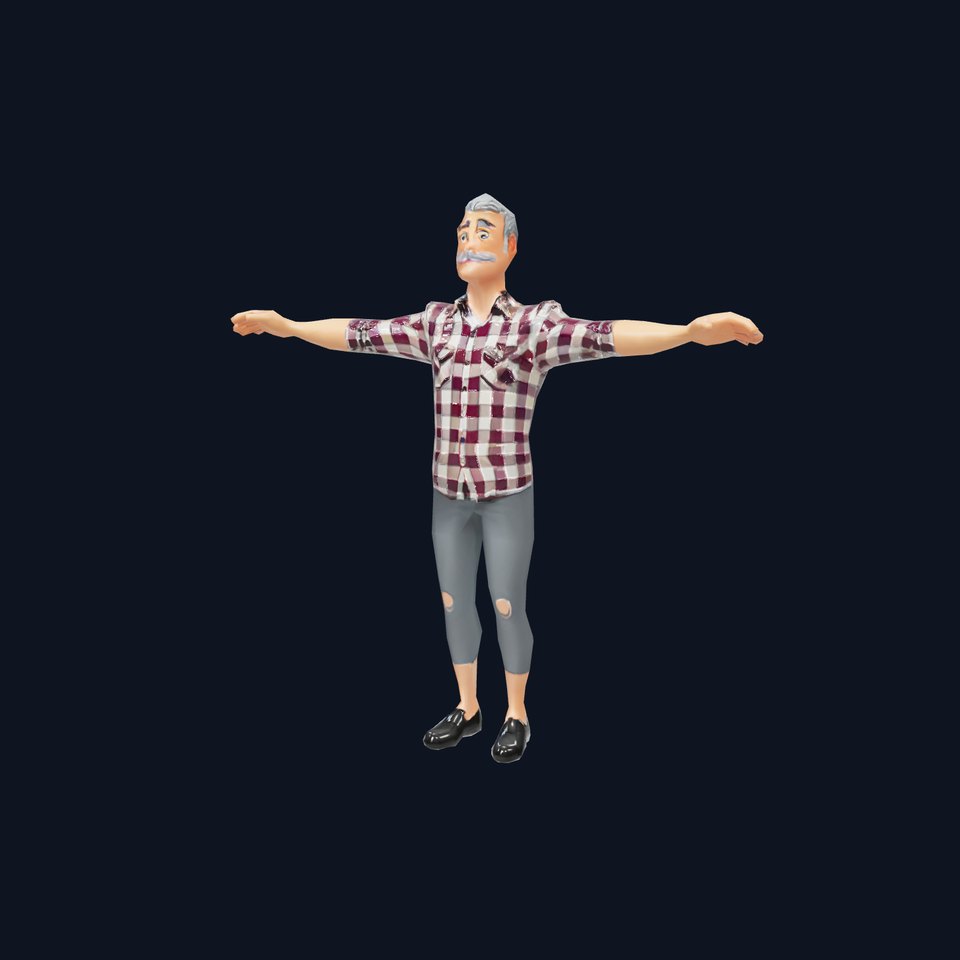 Plaid Shirt Character model pack