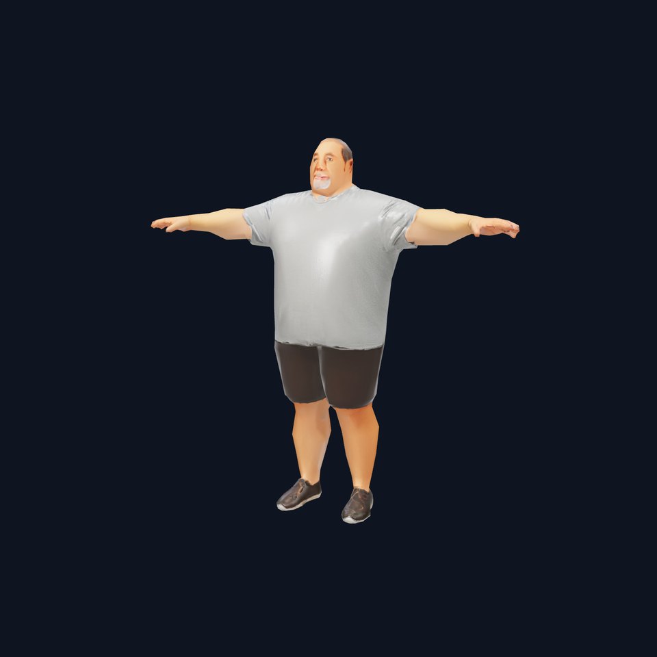 Casual Gray Outfit model pack