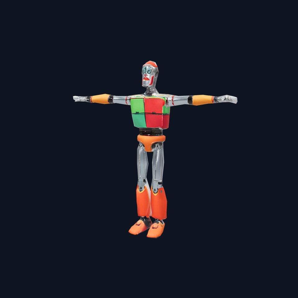 Colorful Robot Companion model pack