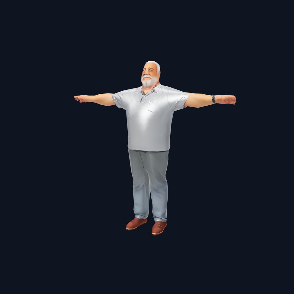 Casual Elderly Male model pack