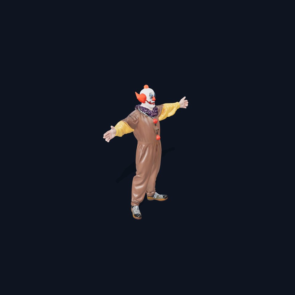 Colorful Clown Costume model pack
