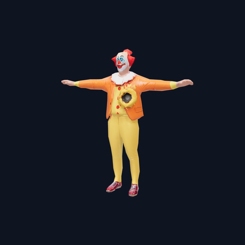 Lively Clown Outfit model pack