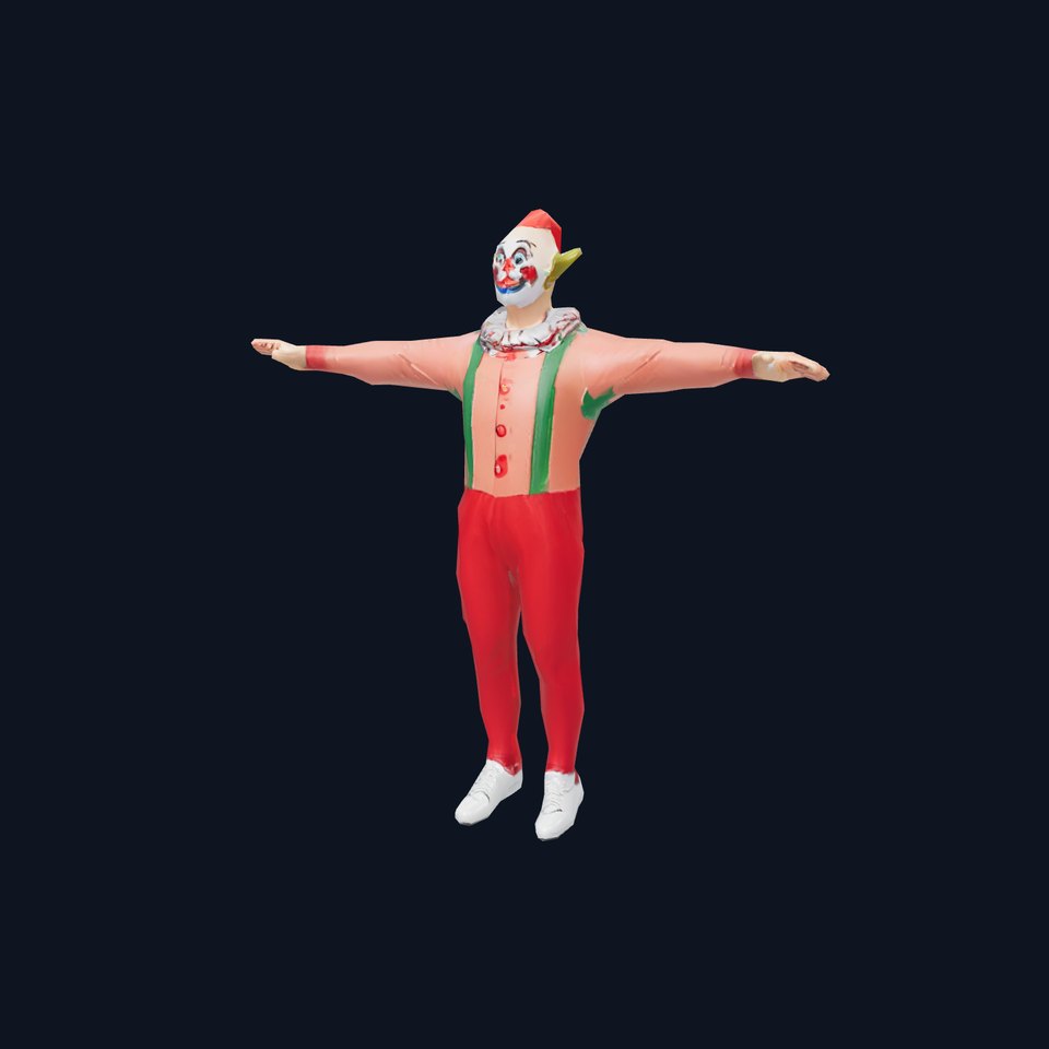 Colorful Clown Costume model pack