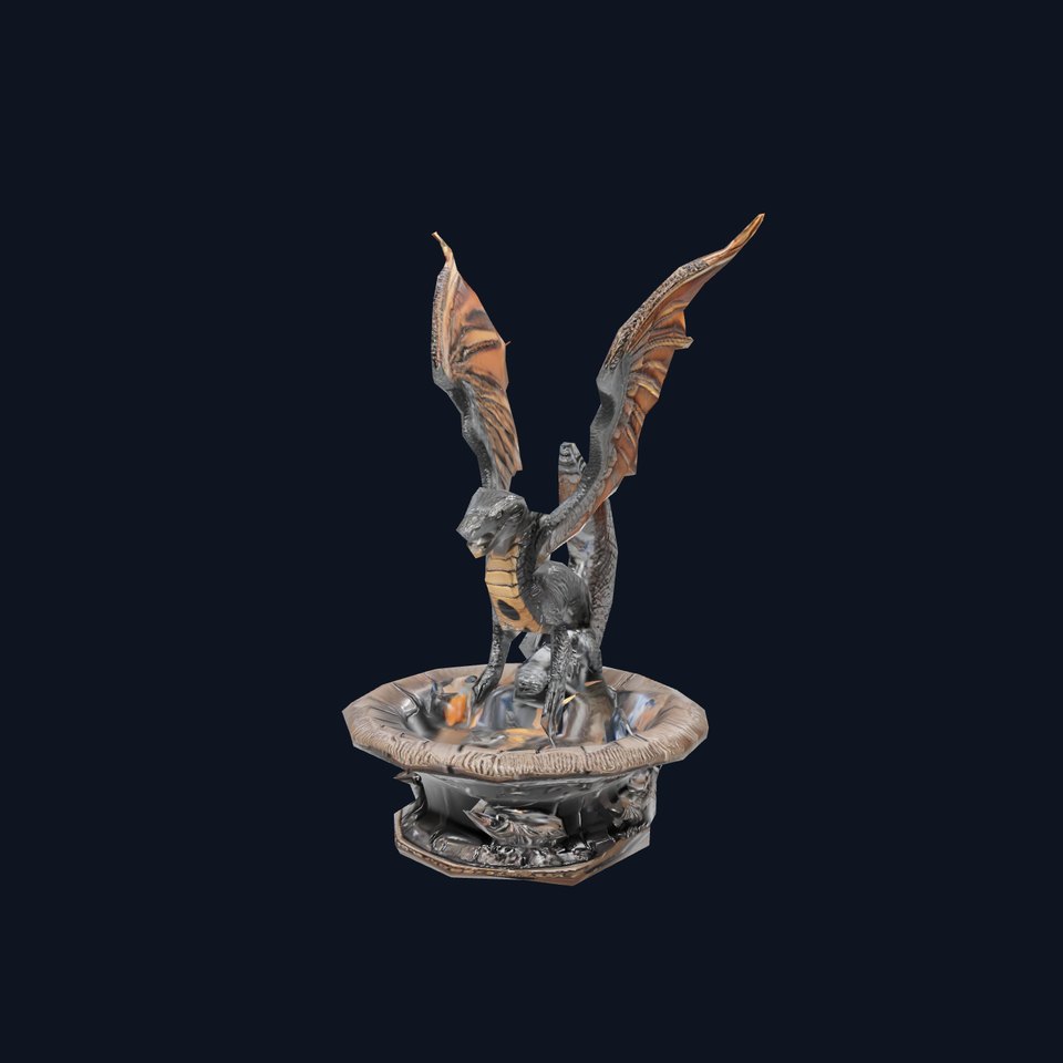 Majestic Dragon Fountain model pack