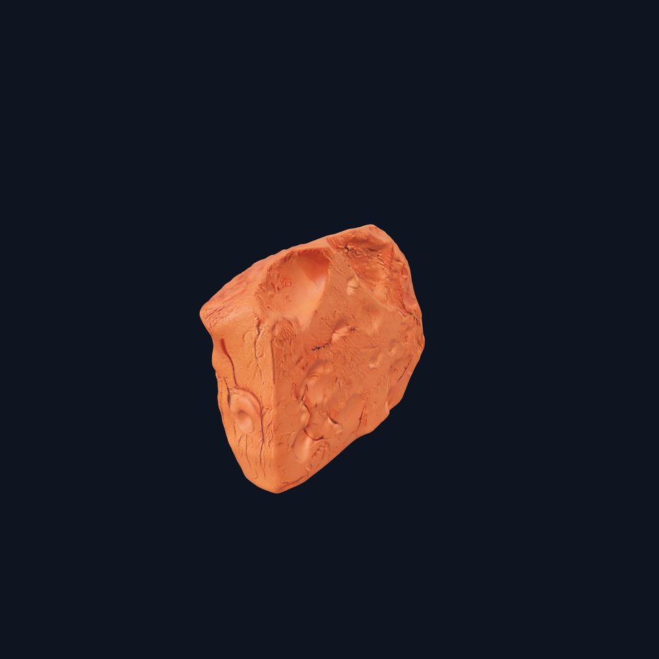 Textured Mars Rock model pack