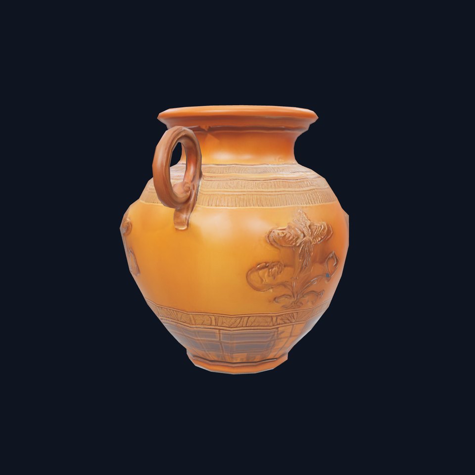 Classic Terracotta Vase model pack