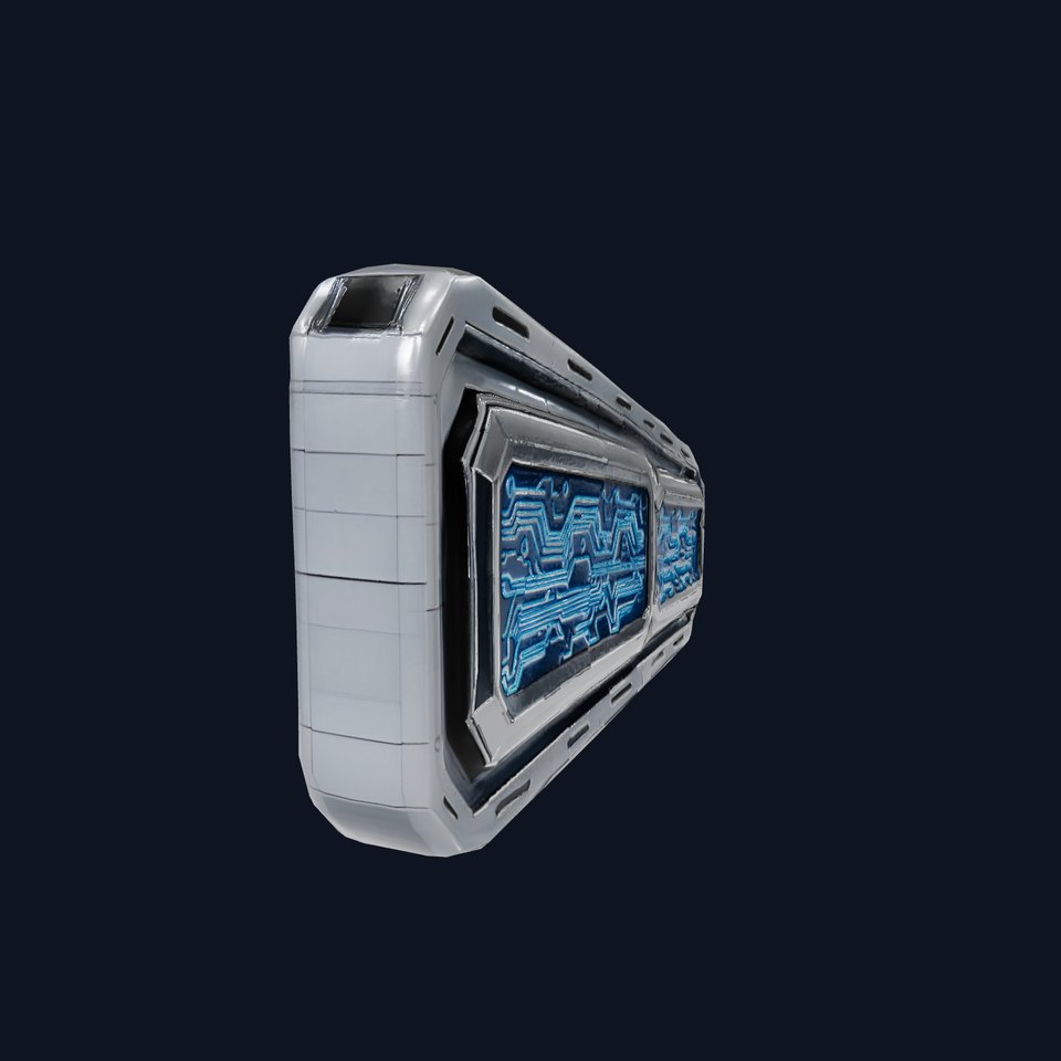 Futuristic Circuit Wall model pack