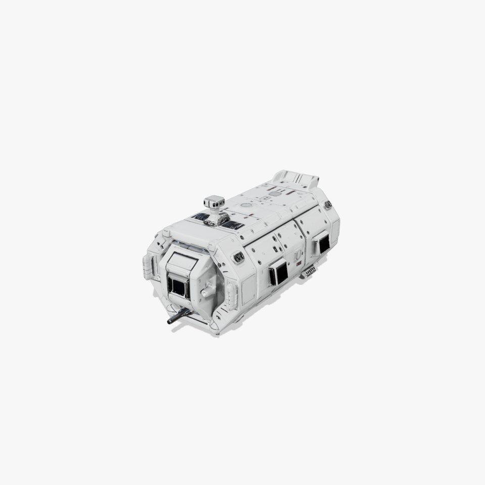Futuristic Cargo Ship model pack