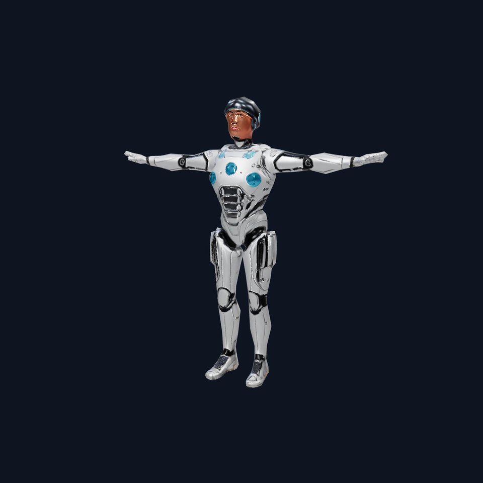 Advanced Silver Robot model pack