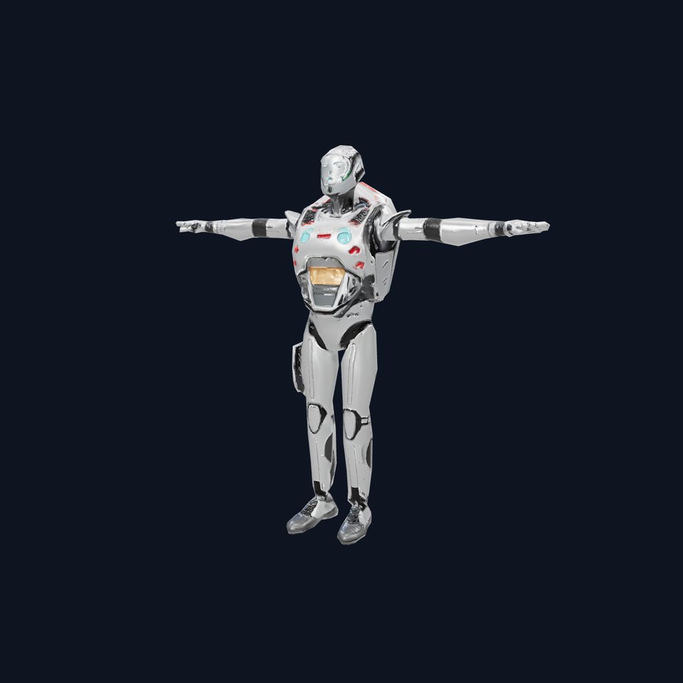 Futuristic Android model pack