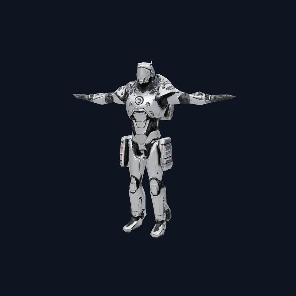 Sleek Robot Armor model pack