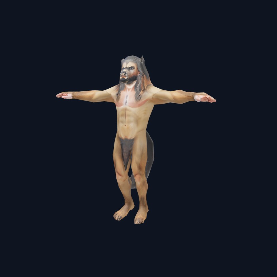 Ferocious Werewolf Creature model pack