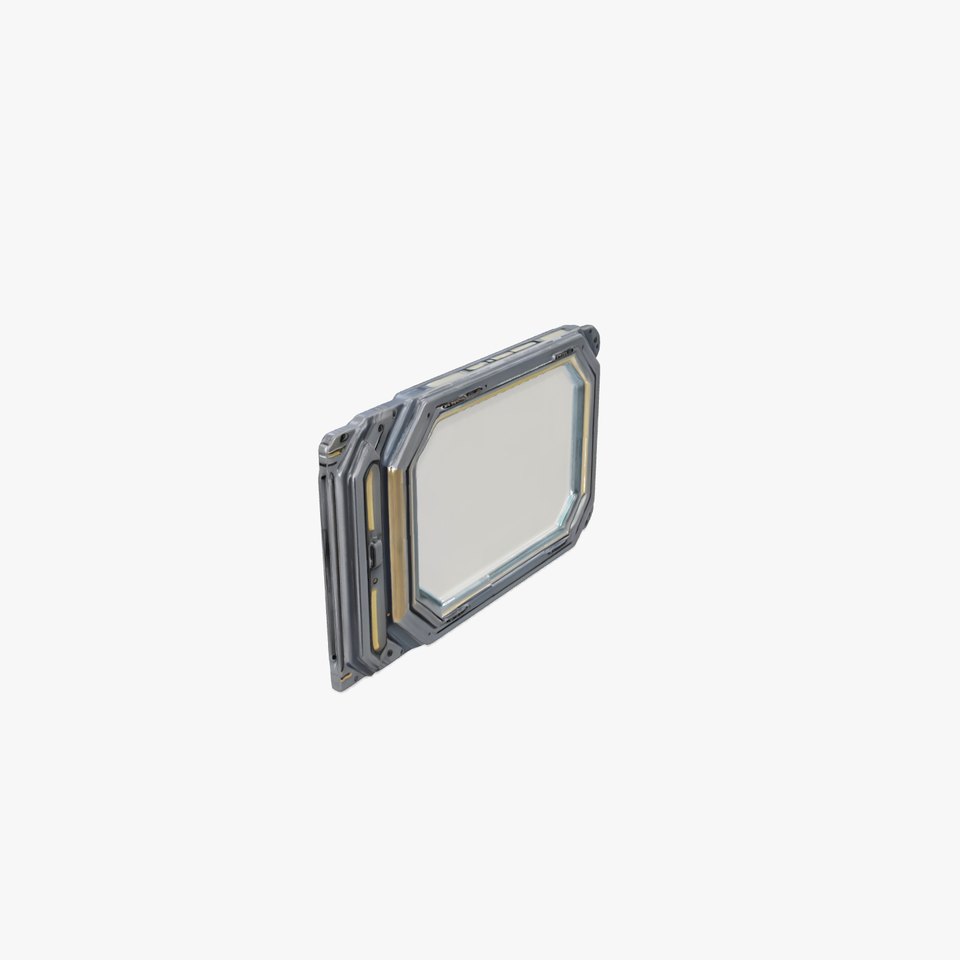 Futuristic Steel Window model pack