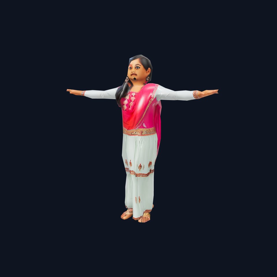 Vibrant Ethnic Dress model pack