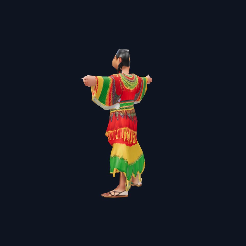 Vibrant Ethnic Dress model pack