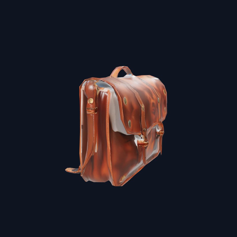 Vintage Leather Satchel model pack