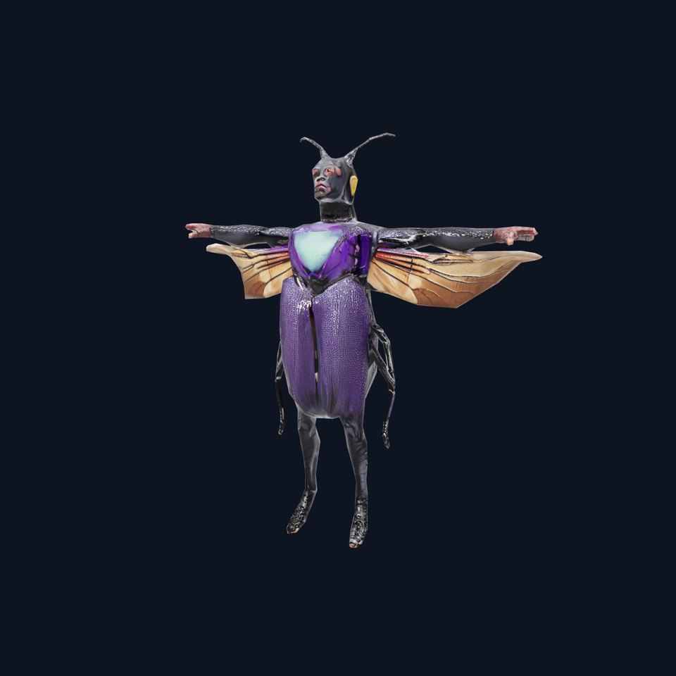 Futuristic Beetle Warrior model pack