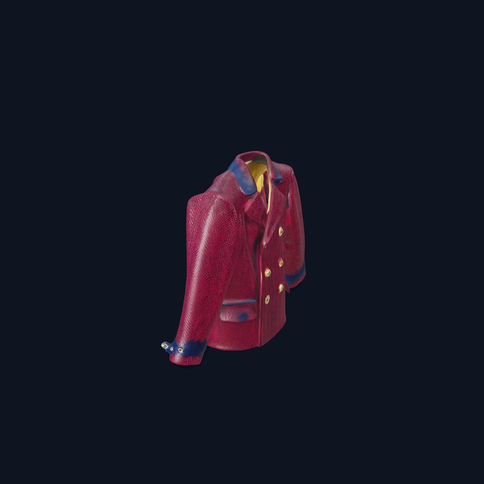 Plum Wool Jacket model pack