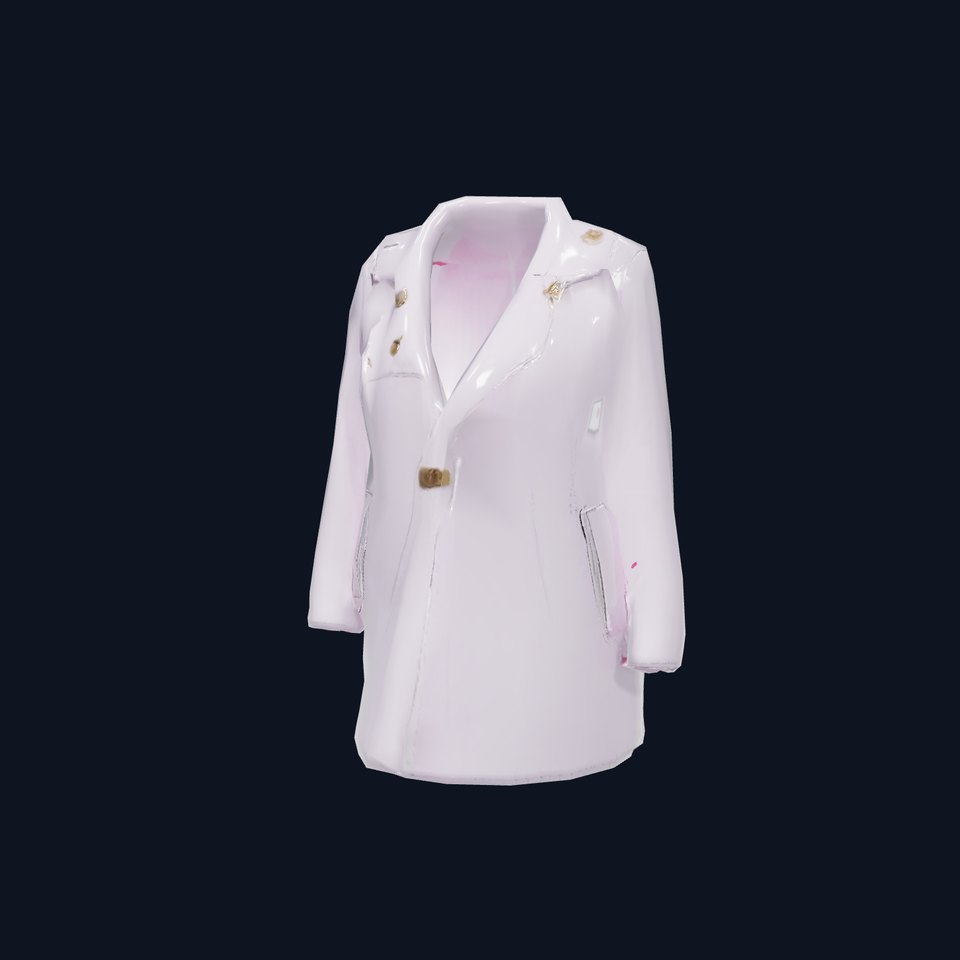 Lavender Trench Coat model pack