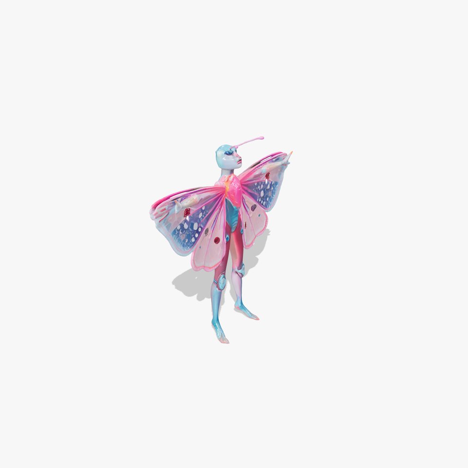 Vibrant Butterfly Warrior model pack