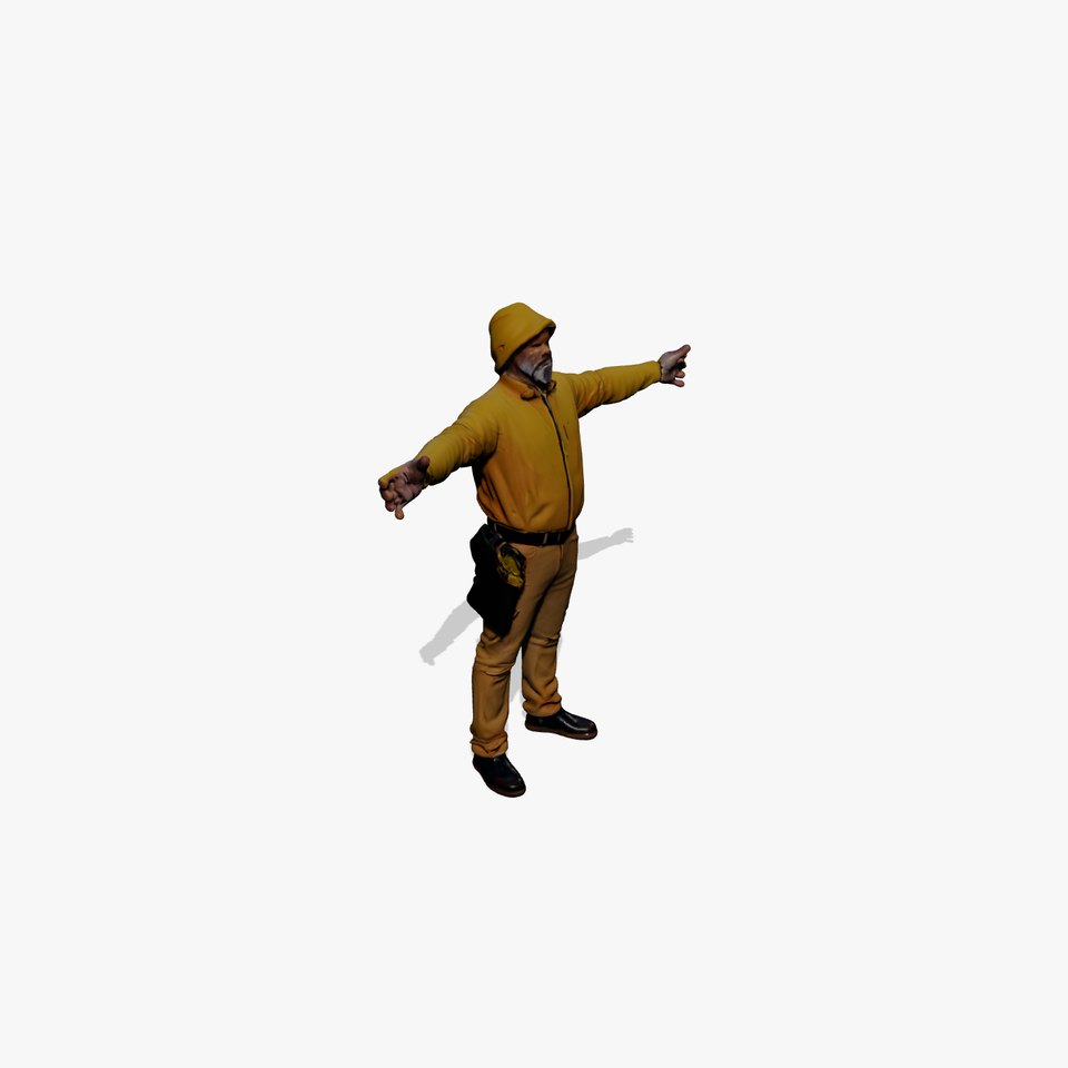 Yellow Construction Worker model pack