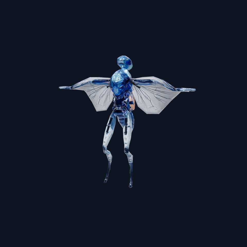 Cyborg Insectoid Drone model pack