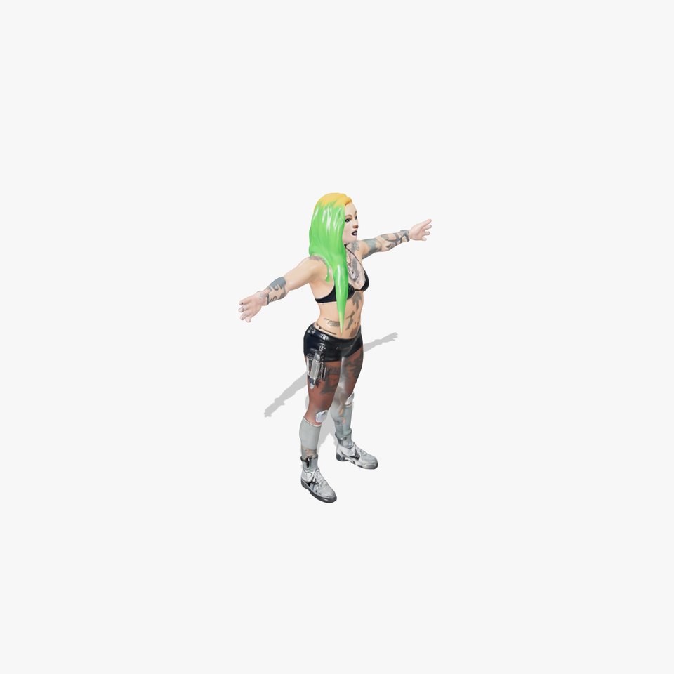 Vivid Cyberpunk Character model pack
