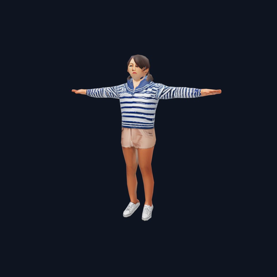 Striped Sailor Outfit model pack