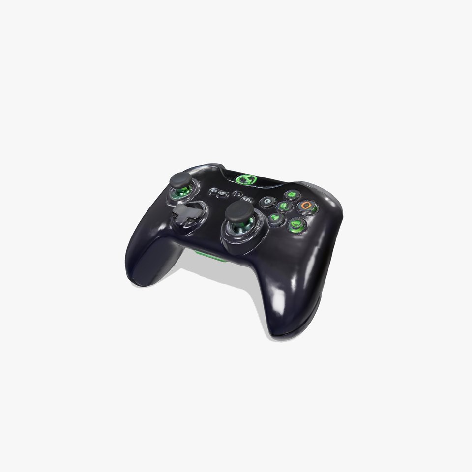 Black Gaming Controller model pack