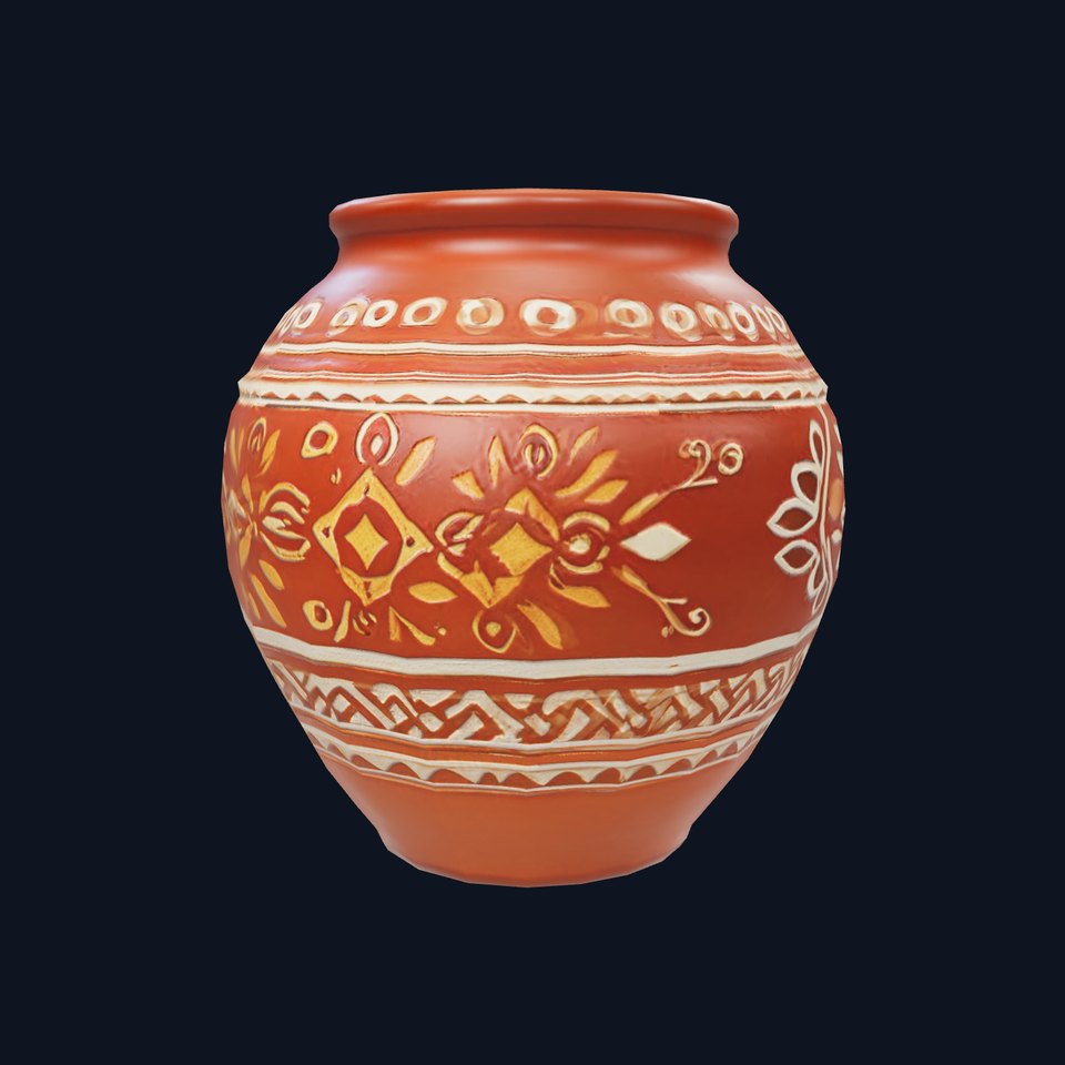 Decorative Terracotta Pot model pack