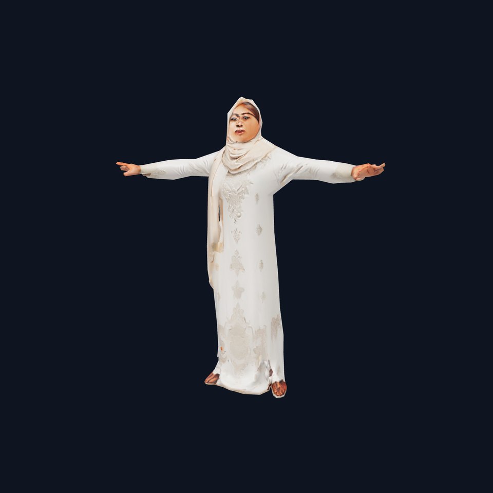 Elegant Abaya and Hijab model pack