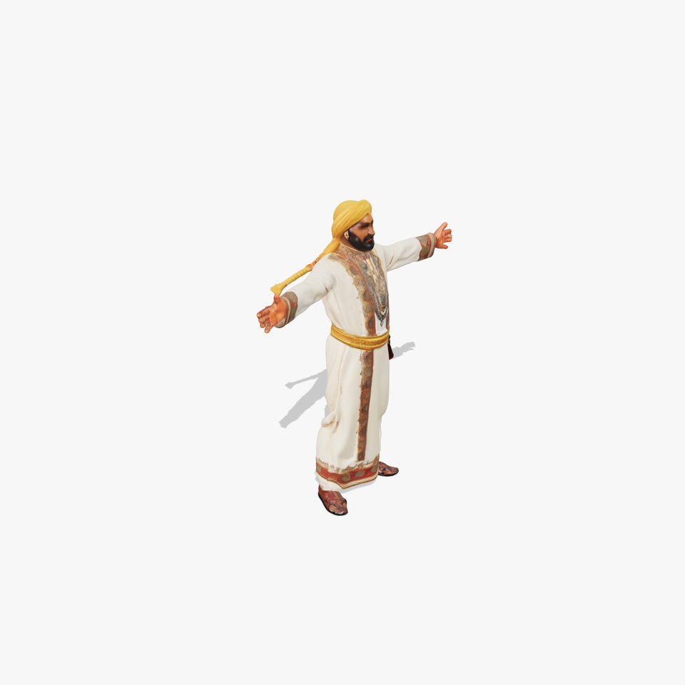 Traditional Turban Attire model pack