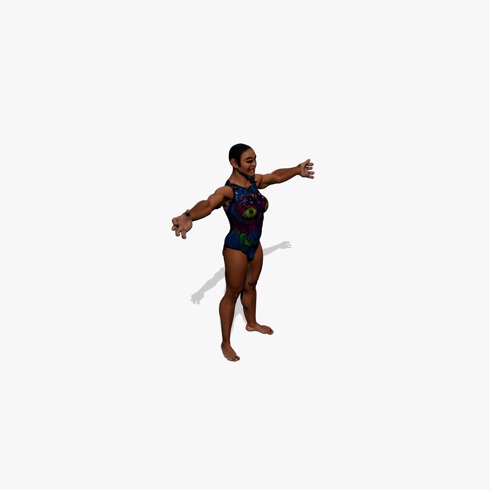 Vibrant Swimsuit Athlete model pack