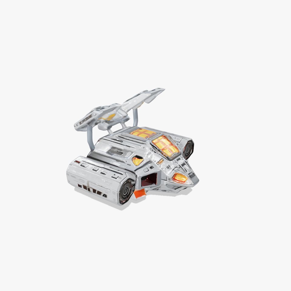 Stealth Spaceship model pack
