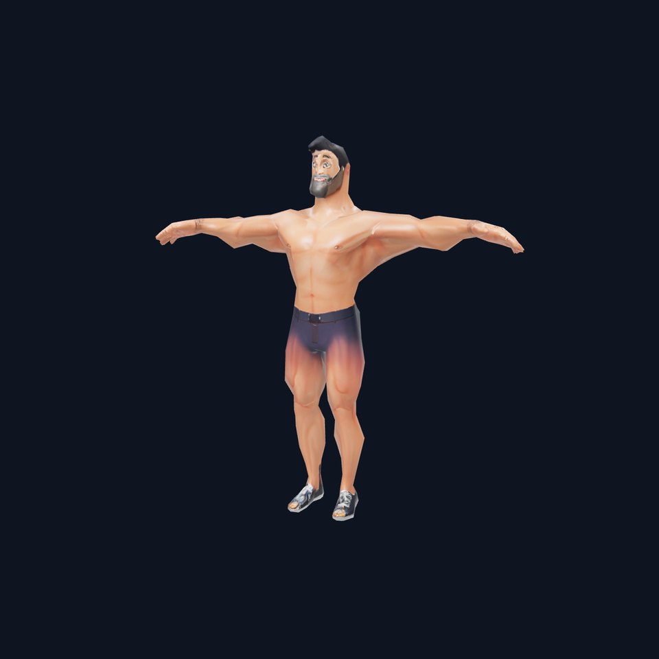 Heroic Muscle Man model pack