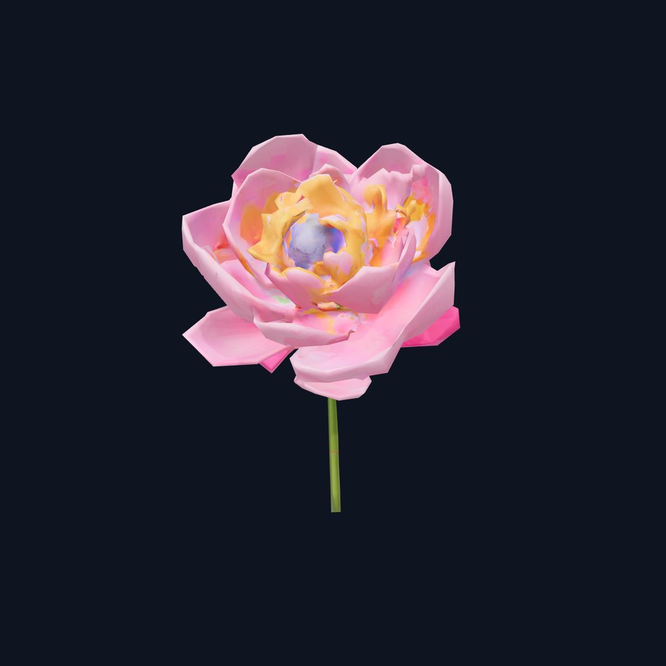 Elegant Pink Peony model pack